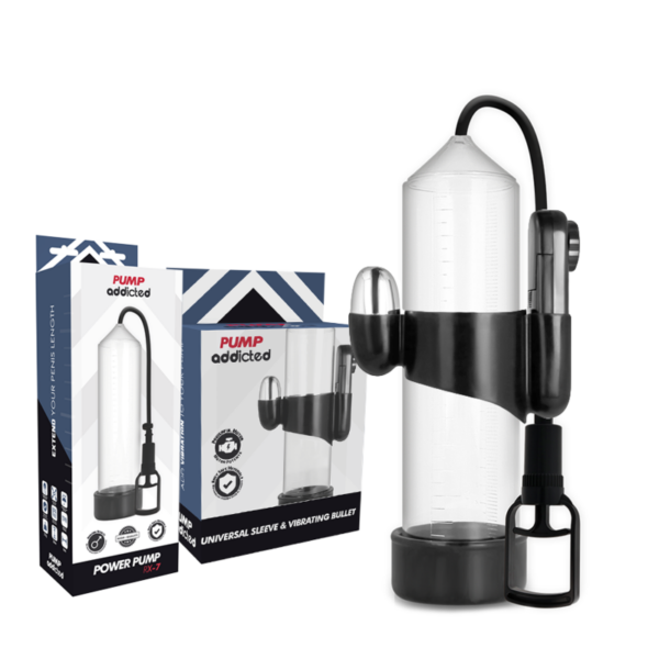 Pump Addicted Rx7 — Vibrating Penis Pump, Transparent — Penis Pumps — view 2