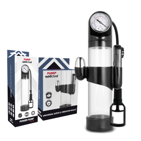 Pump Addicted Rx9 — Vibrating Penis Pump, Transparent — Penis Pumps — view 2