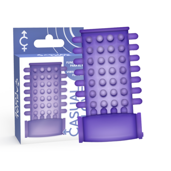 Casual Love — Vibrating Penis Sleeve, Purple — Girth Sleeves — view 4
