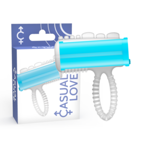 Casual Love Tongue — Finger Vibrator, Blue — Finger Vibrators — view 3