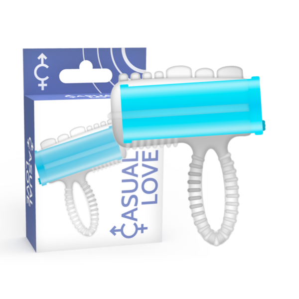 Casual Love Tongue — Finger Vibrator, Blue — Finger Vibrators — view 3