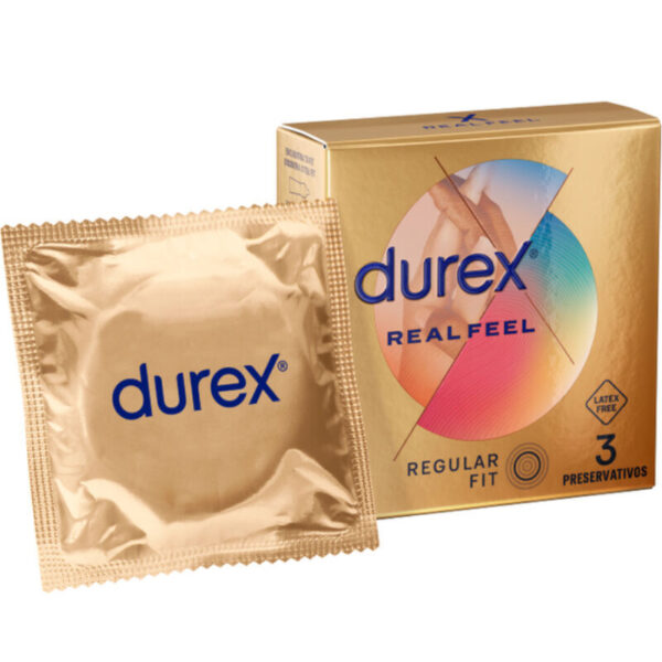 Durex RealFeel — Non-Latex Condoms, 3 Pack — Condom 3 Packs