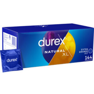 Durex Natural XL — XL Condoms, 144 Pack — Bulk Condom Packs