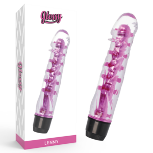 Glossy Lenny — Vibrator, Waterproof, Pink — Classic Vibrators