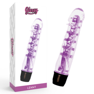Glossy Lenny — Vibrator, Waterproof, Purple — Classic Vibrators