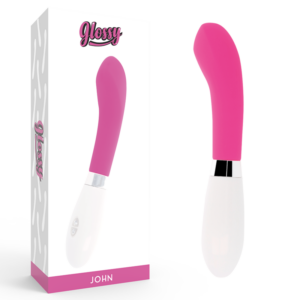 Glossy John — Vibrator, Waterproof, Pink — Classic Vibrators
