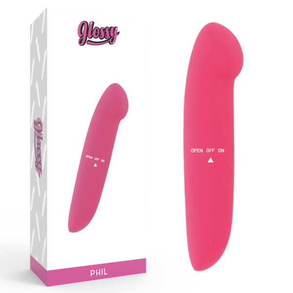 Glossy Phil — Mini Vibrator, Pink — Mini Vibrators