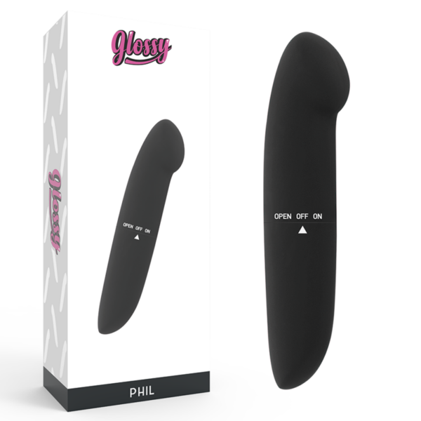 Glossy Phil — Mini Vibrator, Black — Mini Vibrators
