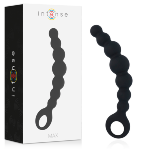 Intense Max — Anal Beads, Silicone, Black