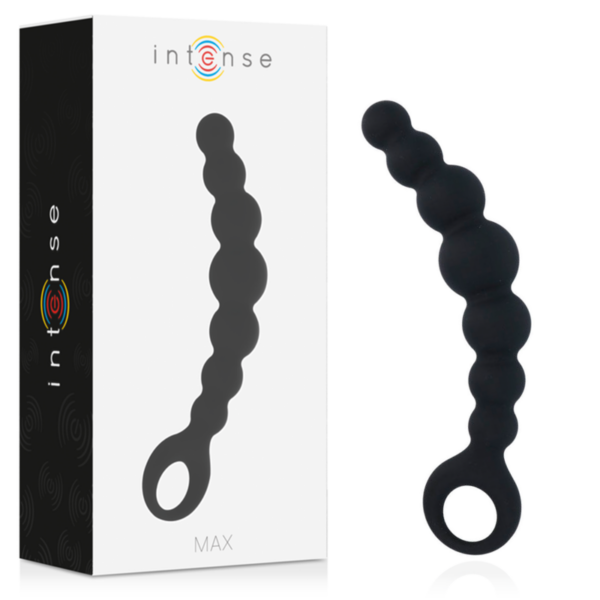 Intense Max — Anal Beads, Silicone, Black
