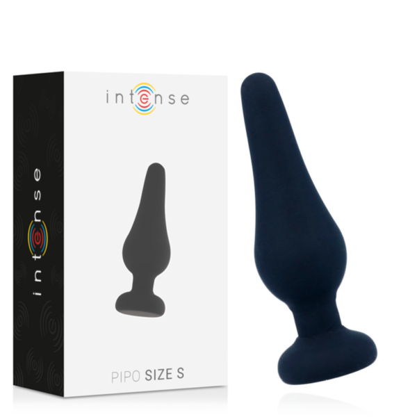 Intense Pipo — Butt Plug, Silicone, 9.8 cm, Black — Anal