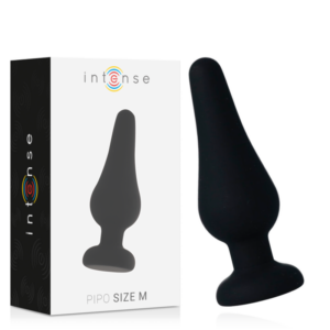 Intense Pipo — Butt Plug, Silicone, 11 cm, Black — Anal