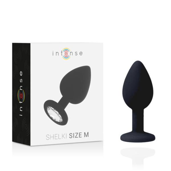 Intense Shelki — Butt Plug, Silicone, 8 cm, Black — Anal — view 4