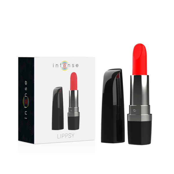 Intense Lippsy — Lipstick Vibrator, Black — Clitoral Stimulators