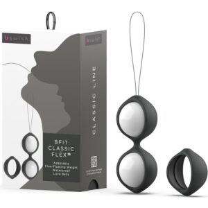 B Swish Bfit Classic Flex 38 g — Kegel Balls, Silicone, Black — Ben Wa Balls — view 2