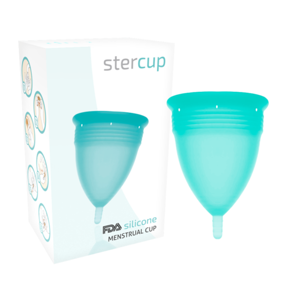 Stercup — Menstrual Cup, Silicone, Size L, Aquamarine — Menstrual Cups — view 5