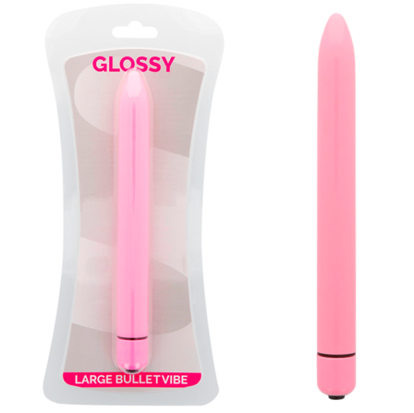 Glossy Slim — Vibrator, Large, Pink — Classic Vibrators