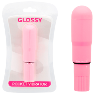 Glossy Pocket — Mini Vibrator, Pink — Clitoral Stimulators