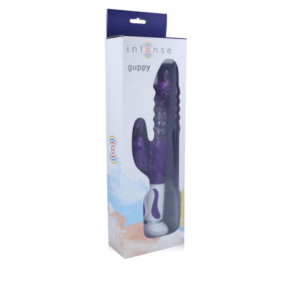 Intense Guppy — Thrusting Vibrator, Lilac — Rabbit Vibrators — view 3