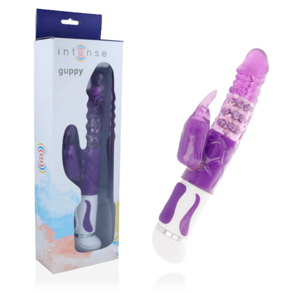 Intense Guppy — Thrusting Vibrator, Lilac — Rabbit Vibrators — view 2