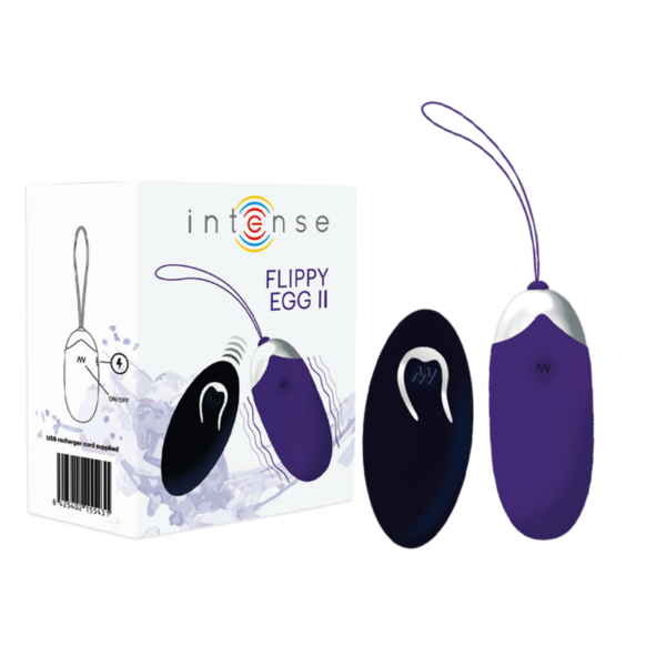 Intense Flippy II — Vibrating Egg, Rechargeable, Purple — Clitoral Stimulators — view 5