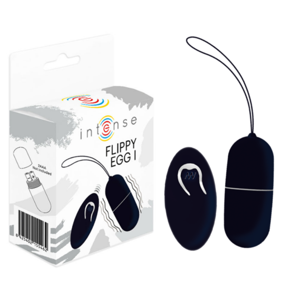 Intense Flippy I — Vibrating Egg, Silicone, Black — Clitoral Stimulators — view 5