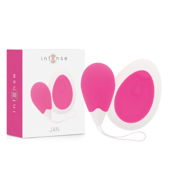 Intense Jan — Vibrating Egg, Silicone, Pink — Remote Control Vibrators