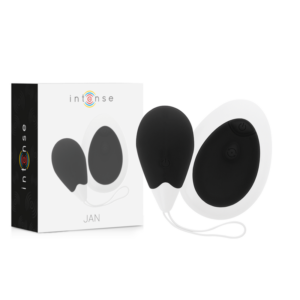 Intense Jan — Vibrating Egg, Silicone, Black — Remote Control Vibrators
