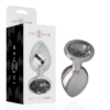 Intense — Jewelled Butt Plug, 9 cm, Black — Anal