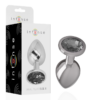 Intense — Jewelled Butt Plug, 7 cm, Black — Anal