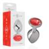 Intense — Jewelled Butt Plug, 7 cm, Red — Anal