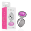 Intense — Jewelled Butt Plug, 7 cm, Pink — Anal