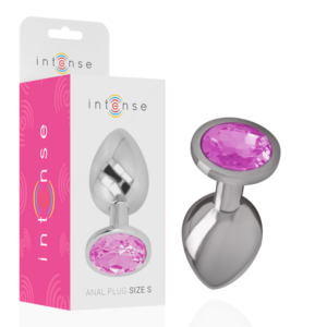 Intense — Jewelled Butt Plug, 7 cm, Pink — Anal