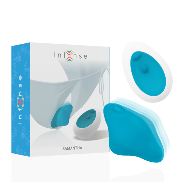 Intense Samantha — Panty Vibrator, Remote Control, Blue — Clitoral Stimulators