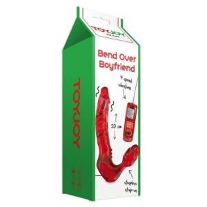 ToyJoy Bend Over Boyfriend — Strapless Strap-On, Red — Strap-Ons & Harnesses — view 2