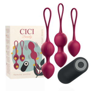 Cici Beauty — Vibrating Kegel Balls, Remote Control, Set of 3 — Couples