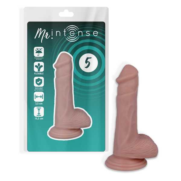 Mr Intense 5 — Realistic Dildo, Suction Cup, 16.5 cm — Dildos