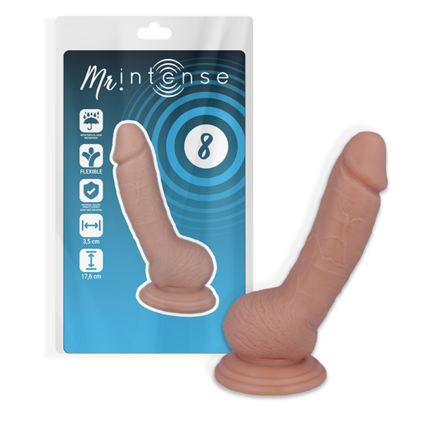 Mr Intense 8 — Realistic Dildo, Suction Cup, 17.6 cm — Dildos