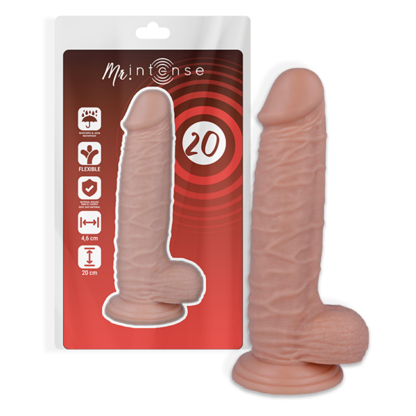 Mr Intense 20 — Realistic Dildo, Suction Cup, 20 cm — Dildos