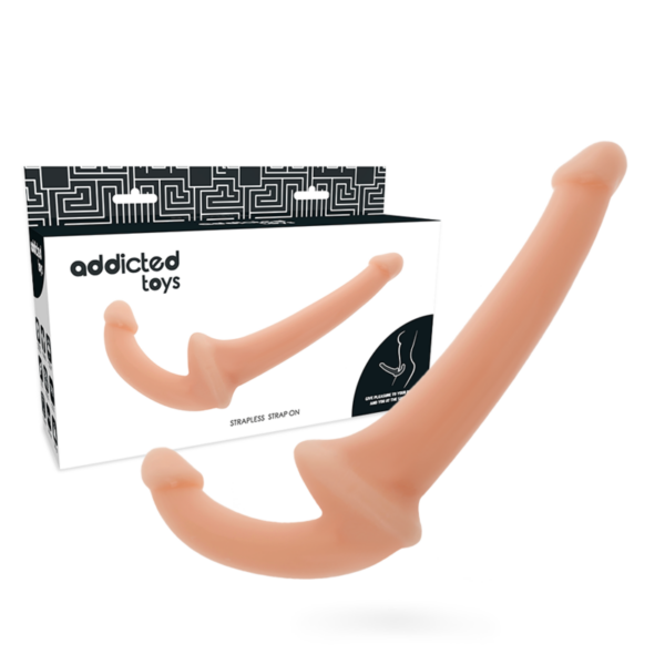Addicted Toys — Strapless Strap-On, Natural — Double Penetration Strap-Ons — view 5
