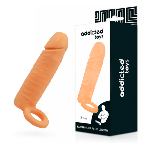 Addicted Toys Extend — Penis Extension Sleeve, 16 cm, Flesh — Penis Accessories — view 4