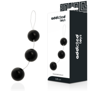 Addicted Toys Pleasure Balls — Anal Beads, Black — view 3