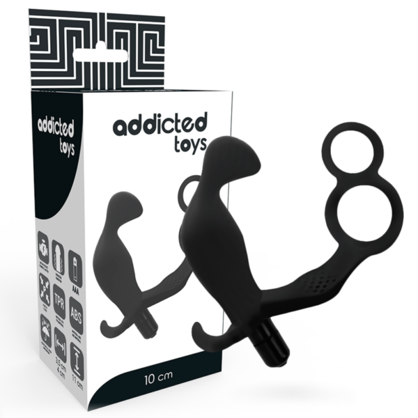 Addicted Toys Double — Prostate Vibrator, Cock Ring — Anal — view 5