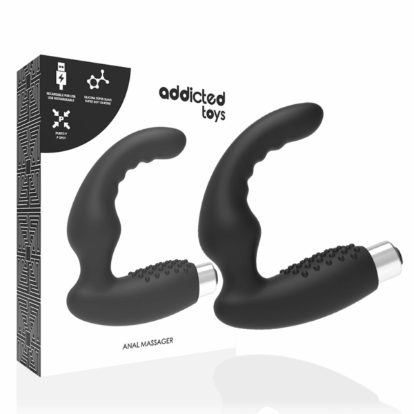 Addicted Toys Model 2 — Prostate Vibrator, Rechargeable, Black — Anal — view 2