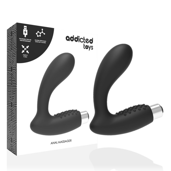 Addicted Toys Model 5 — Prostate Vibrator, Rechargeable, Black — Anal — view 6