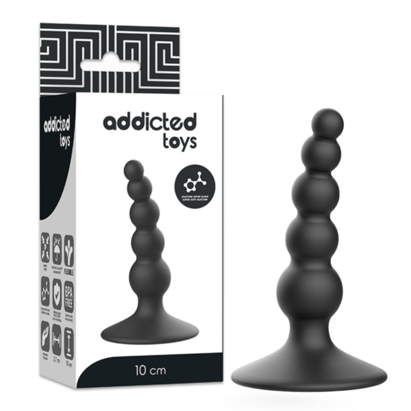 Addicted Toys — Butt Plug, 10 cm, Black — Anal — view 6