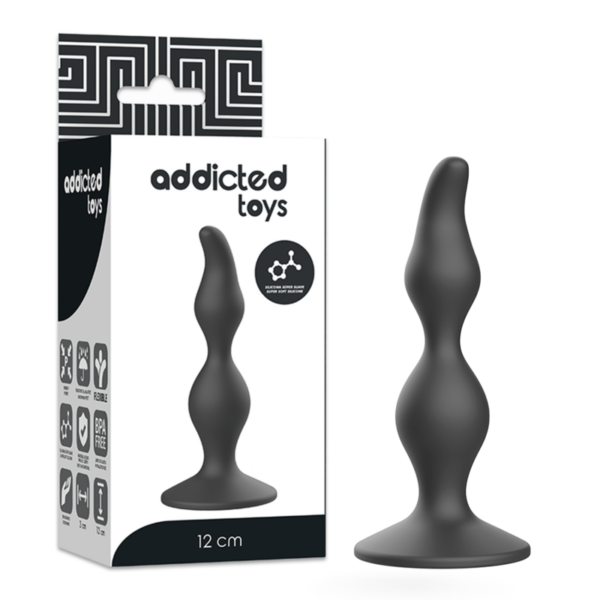 Addicted Toys — Butt Plug, 12 cm, Black — Anal — view 6