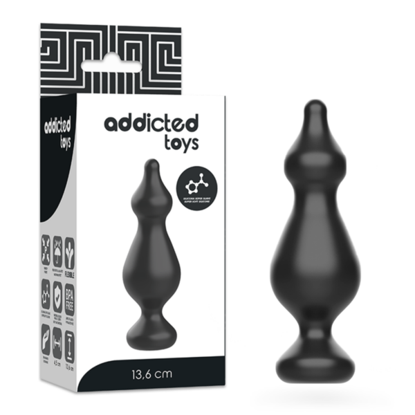 Addicted Toys — Butt Plug, 13.6 cm, Black — Anal — view 6