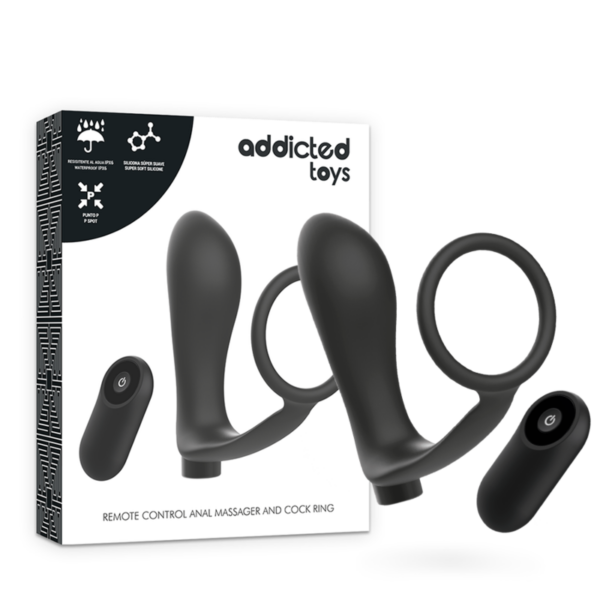 Addicted Toys — Prostate Vibrator, Remote Control, Cock Ring — Anal — view 8