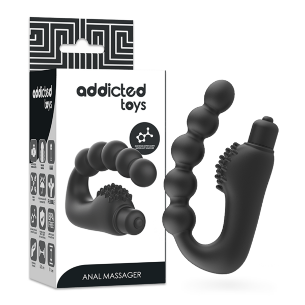 Addicted Toys — Prostate Vibrator, Waterproof, Black — Anal — view 6
